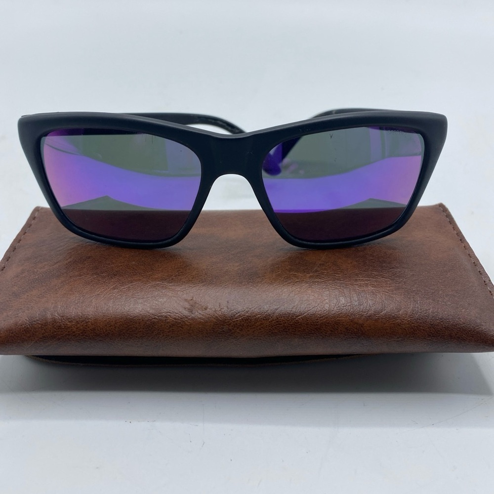 Bolle 527  Acrylex Spectra Sunglasses Blue Mirror Sunglasses Black Matte Vintage
